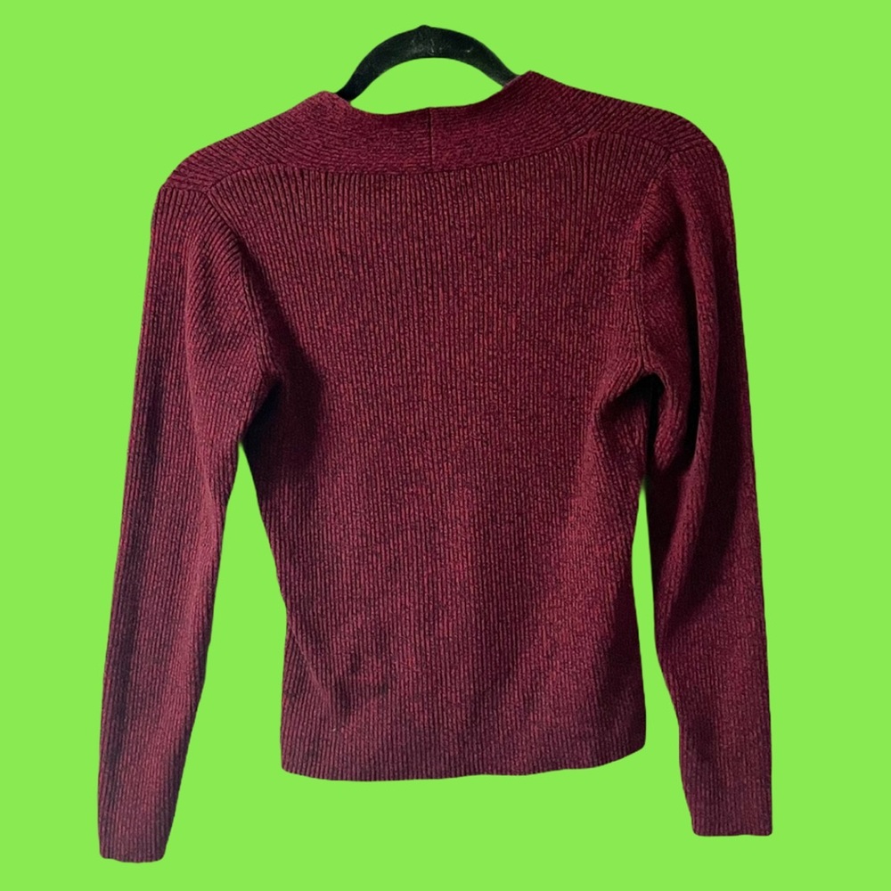 Vintage Villager Brand V-Neck Sweater - Picture 3 of 4